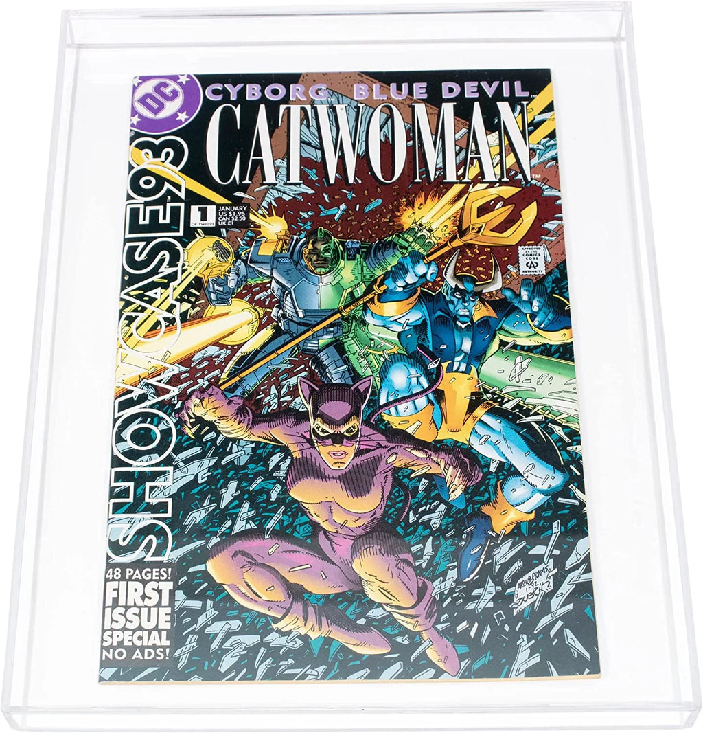 or Comic for Better Display Top Book Cases Case Acrylic Collectible Display Table Clear Magazine (A119)
