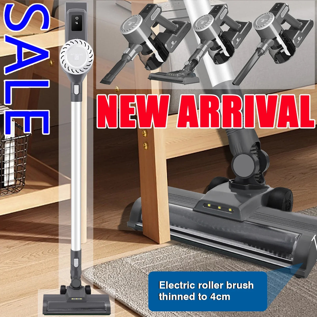 Dayplus Cleaner, 30 Vacuum for HEPA to Up Home Upright Stick Runtime, Mins in Filtration Powerful Cleaners Cordless 1 6 with Lithium Batteries, Vacuum 2000mAh