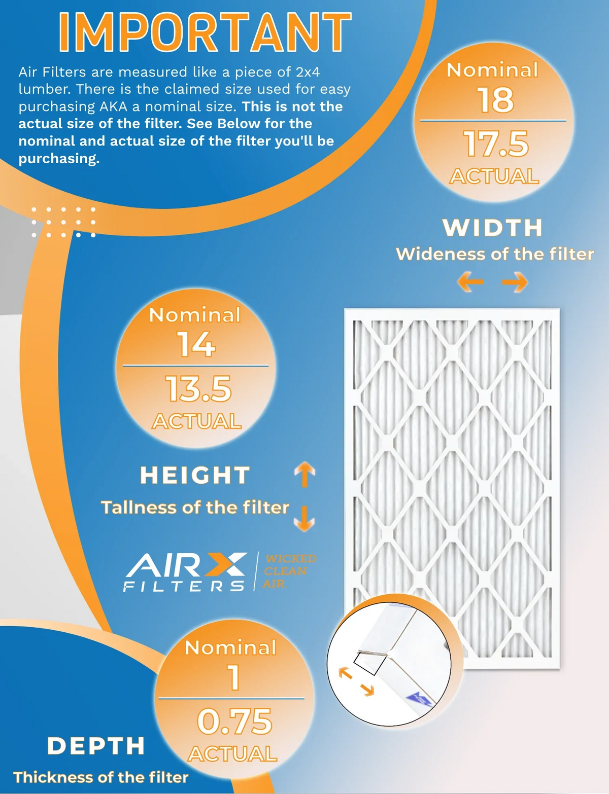 Rating, MERV Pack MPR Filters 14x18x1 Made Comparable in Air CLEAN AIRX Furnace & 8 by 5 FPR USA to AIR. - 12 Filter WICKED of FILTERS 700