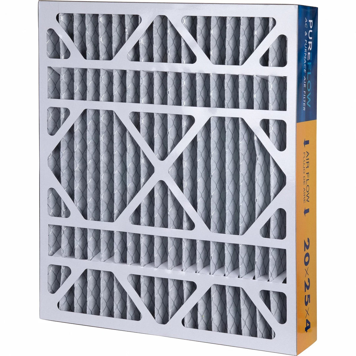 Furnace MERV-13 Home Air of Pack-of-2 Technology, PureFlow, Advanced 4 20x25x4, with Layers Filter Filtration