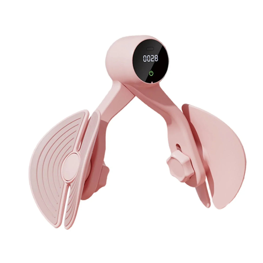 Exerciser Thigh Hip Compact, Workout Exerciser, Home Trainer Leg Hip Machine Muscle Trimmer Gym Counter, Thigh Strengthening, with Inner Thigh Pink