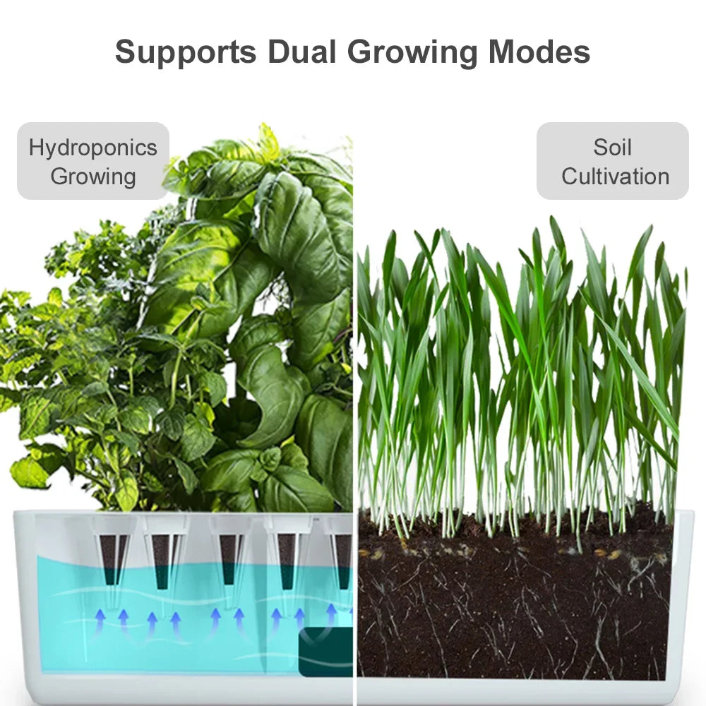 Pods Home Lights 2L Smart 9 Office Water Growing Smart Kit Automatic LED Pump Tank 15W Garden with System Kitchen Grow Adjustable Timing Indoor for Hydroponics Height Leyfeng Herb Water