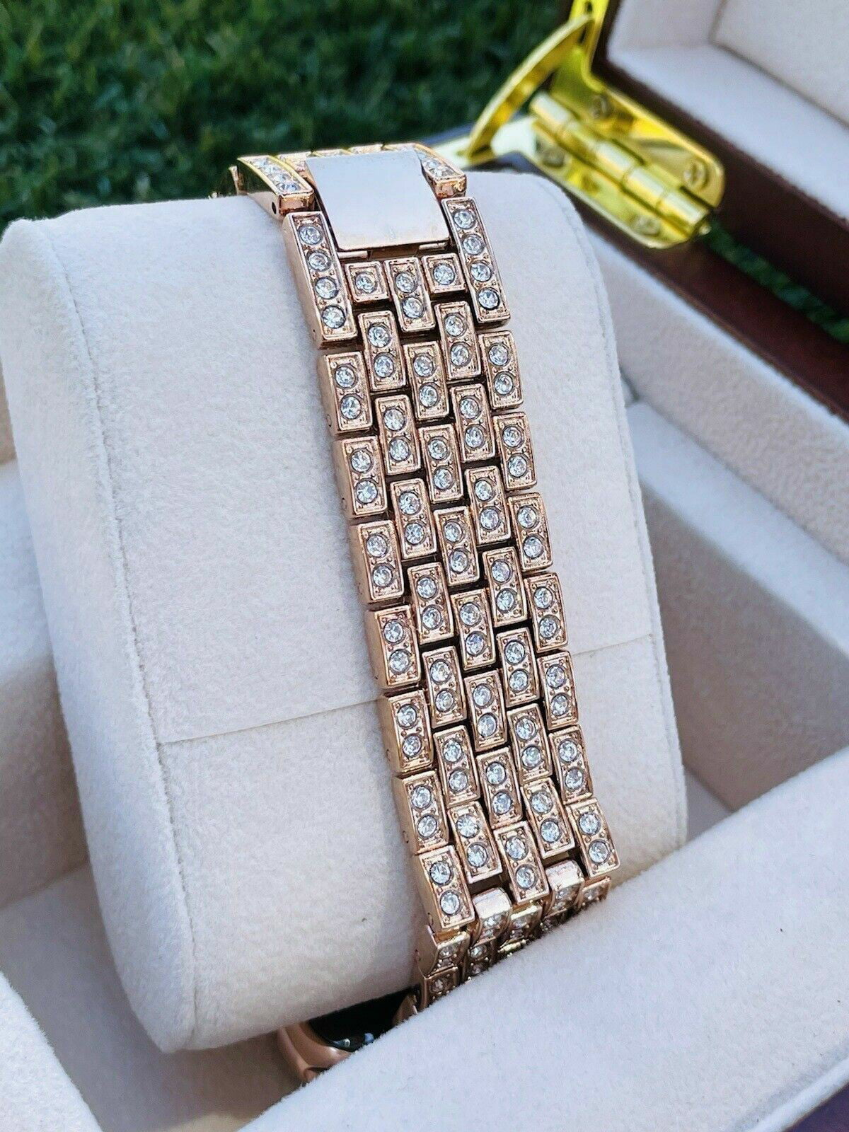 Band Custom Gold SERIES 7 Rose 24K Gold 45MM Rose iWatch Steel Stainless