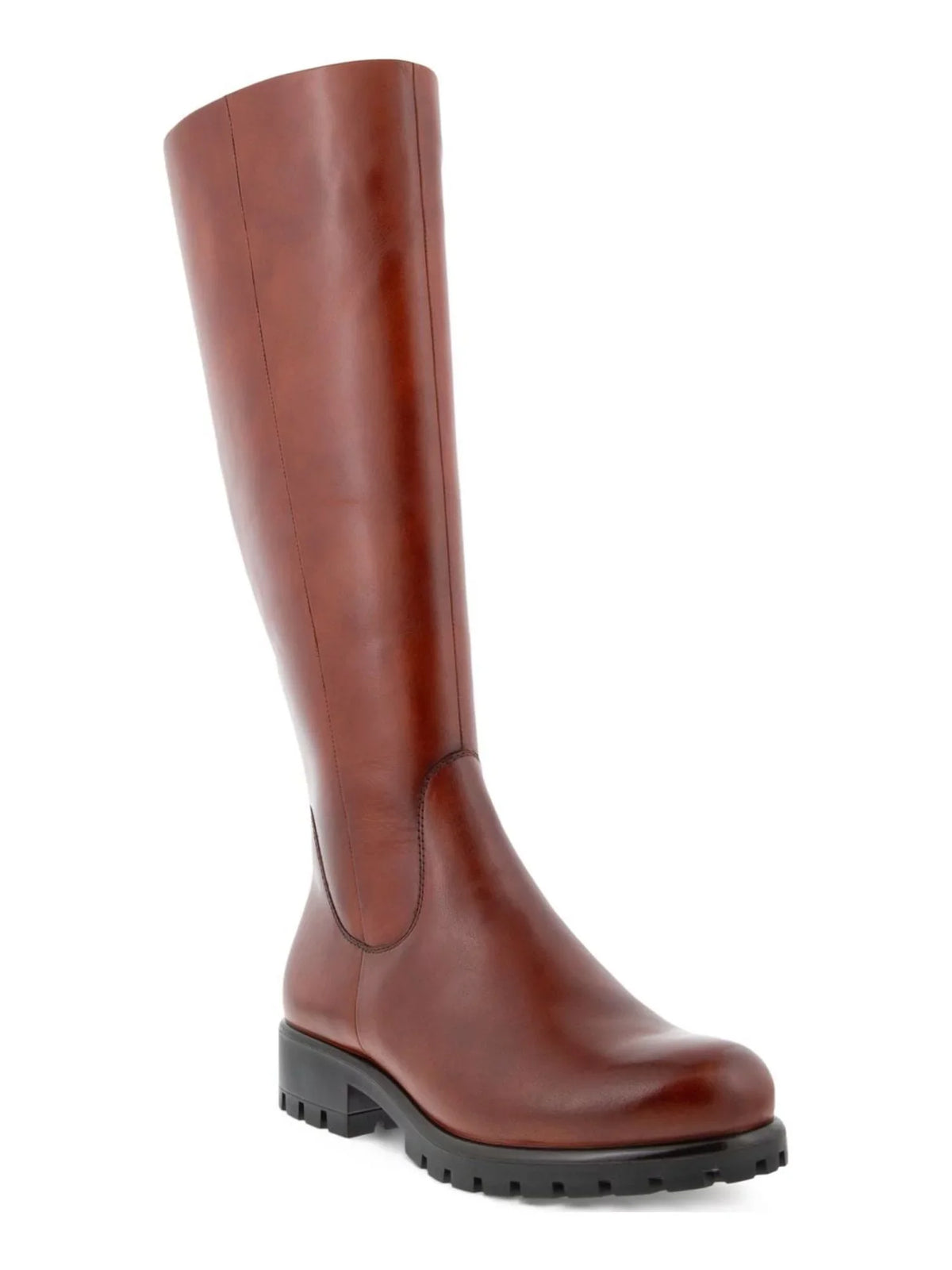 Shoes Heel Water Width For Boots Toe Womens Modtray Adjustment Zip Leather Back Brown Resistant 38 Zip-Up Calf ECCO Round Block Cognac
