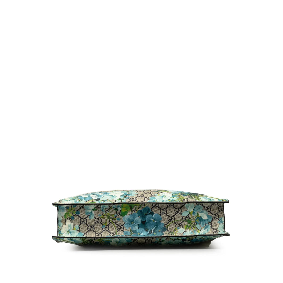 Coated Pre-Owned Gucci Tote Soft Fabric Supreme GG Canvas Unisex Satchel (Good) Authenticated Blooms Convertible Blue