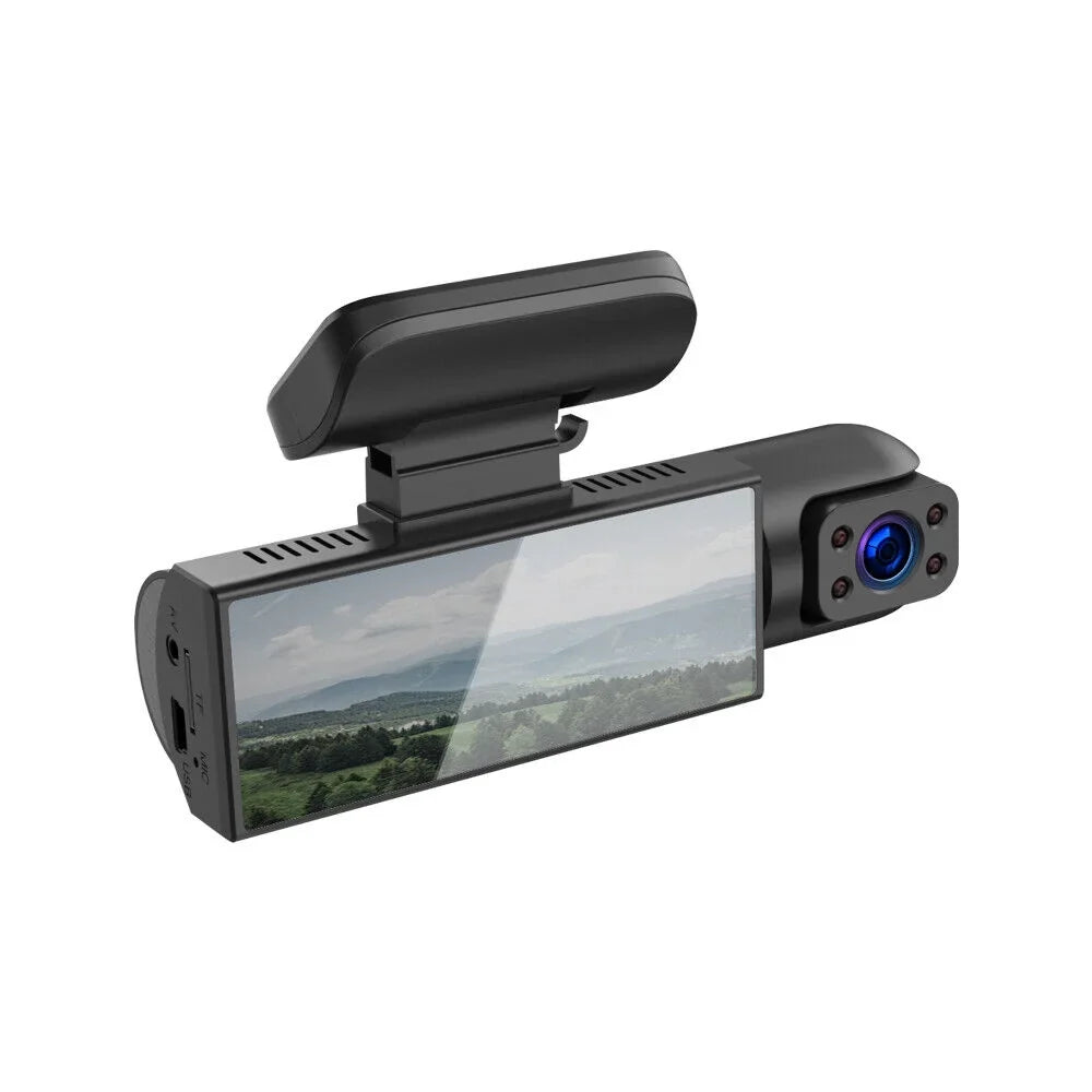 and Lens JLLOM 1080P Inside Dash Cam Camera Dual - DVR Car with Front