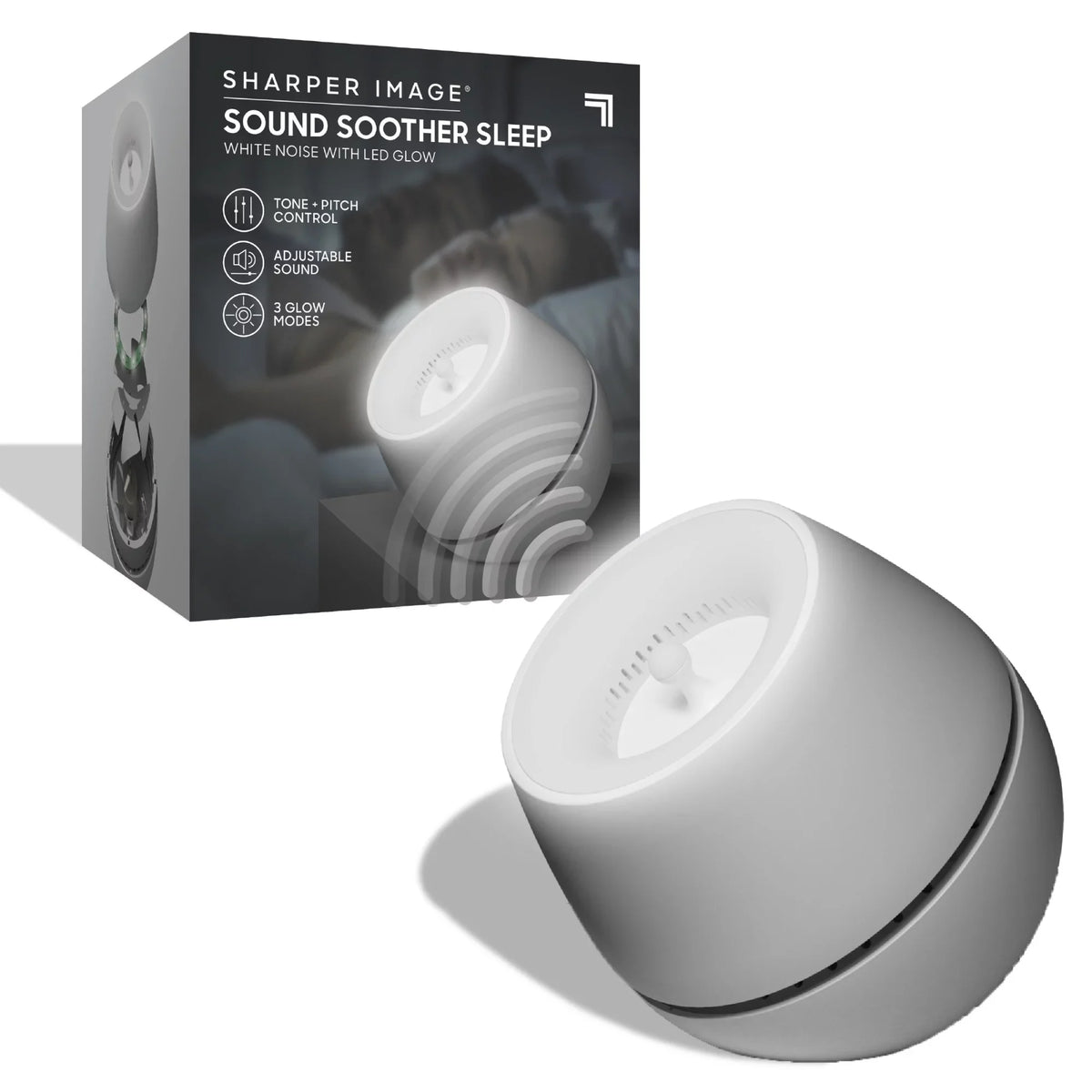 LED With Sharper Glow Image® White Noise Soother Wind, Machine Sound
