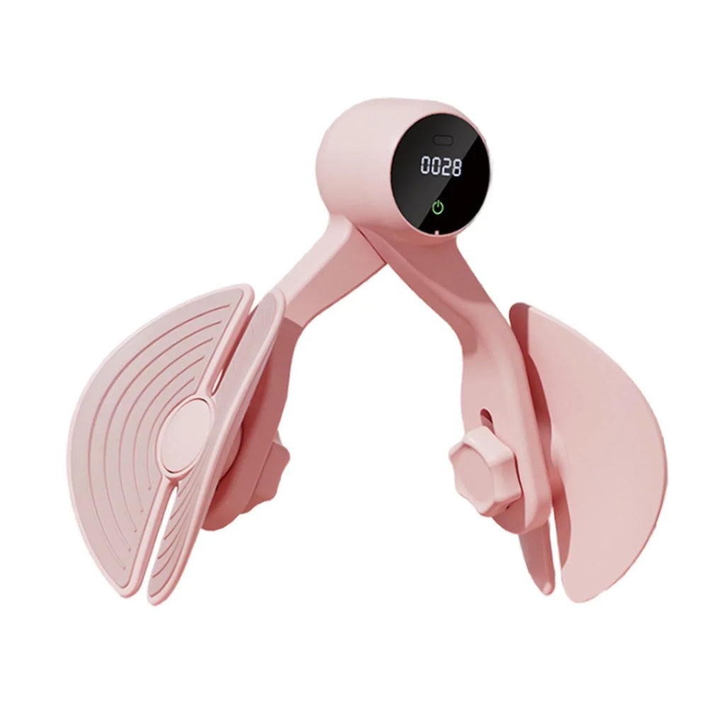 Exerciser Thigh Hip Compact, Workout Exerciser, Home Trainer Leg Hip Machine Muscle Trimmer Gym Counter, Thigh Strengthening, with Inner Thigh Pink