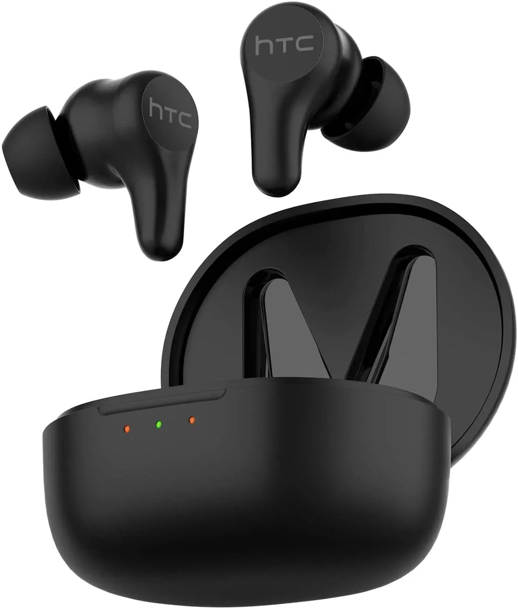5.0 Headphones HTC with Resistant Playtime, - Wireless Earphones Earbuds Control Water Plus 24-Hour Active in-Ear Bluetooth ENC, Noise Wireless IPX5 Stereo Touch Cancellation True