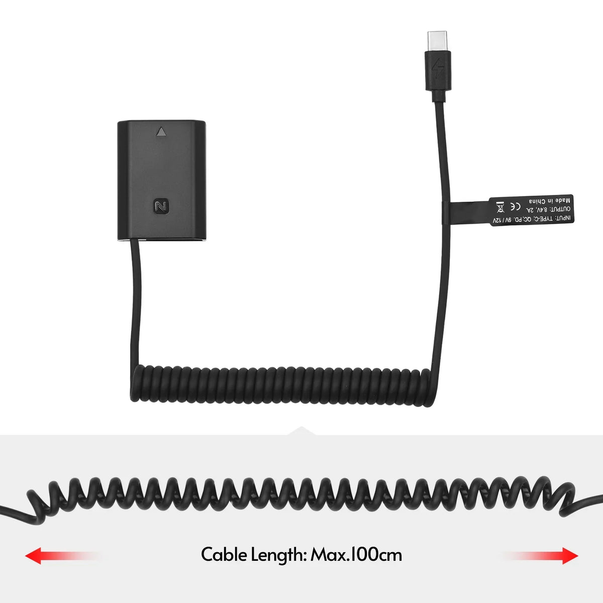 A7RIV Alpha Adapter, A7C A9R Dummy Andoer FZ100 A9S A7III Cameras A7RIII A9II Coupler Replacement A7SIII C A6600 A9 Battery NP USB for