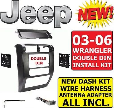 GPS ANDROID STEREO JEEP NAVIGATION WRANGLER CARPLAY 03-06 AUTO RADIO BLUETOOTH APPLE CAR