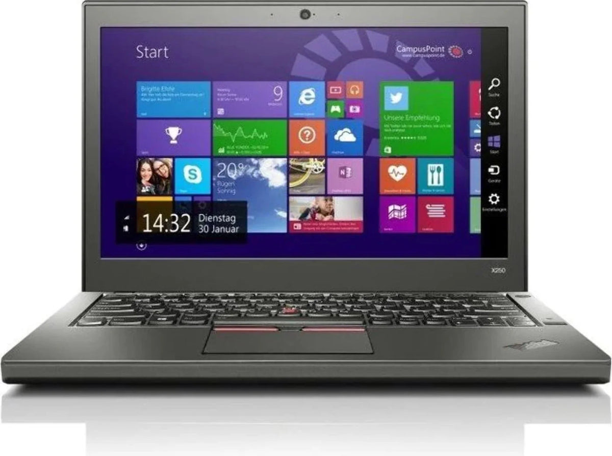 Intel 8GB 256GB Win10 X250 ThinkPad Pro. SSD, 12.5" RAM, Used Laptop, i5, Lenovo Core