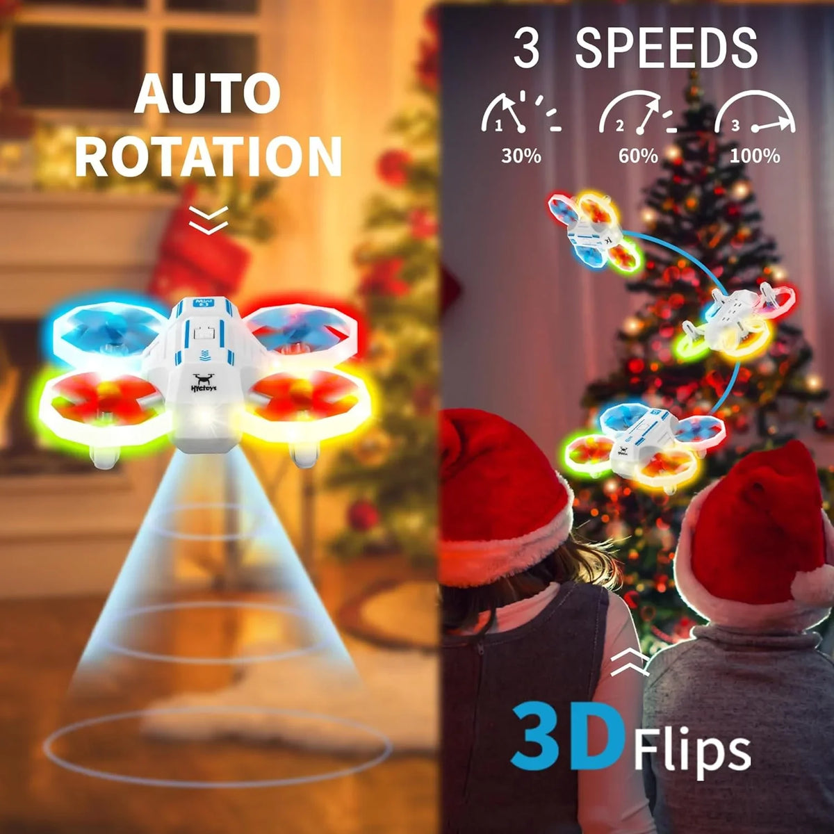 with Turn Signal RC Light Toys HYG WHITE for Mini Open - Drones Kids Box