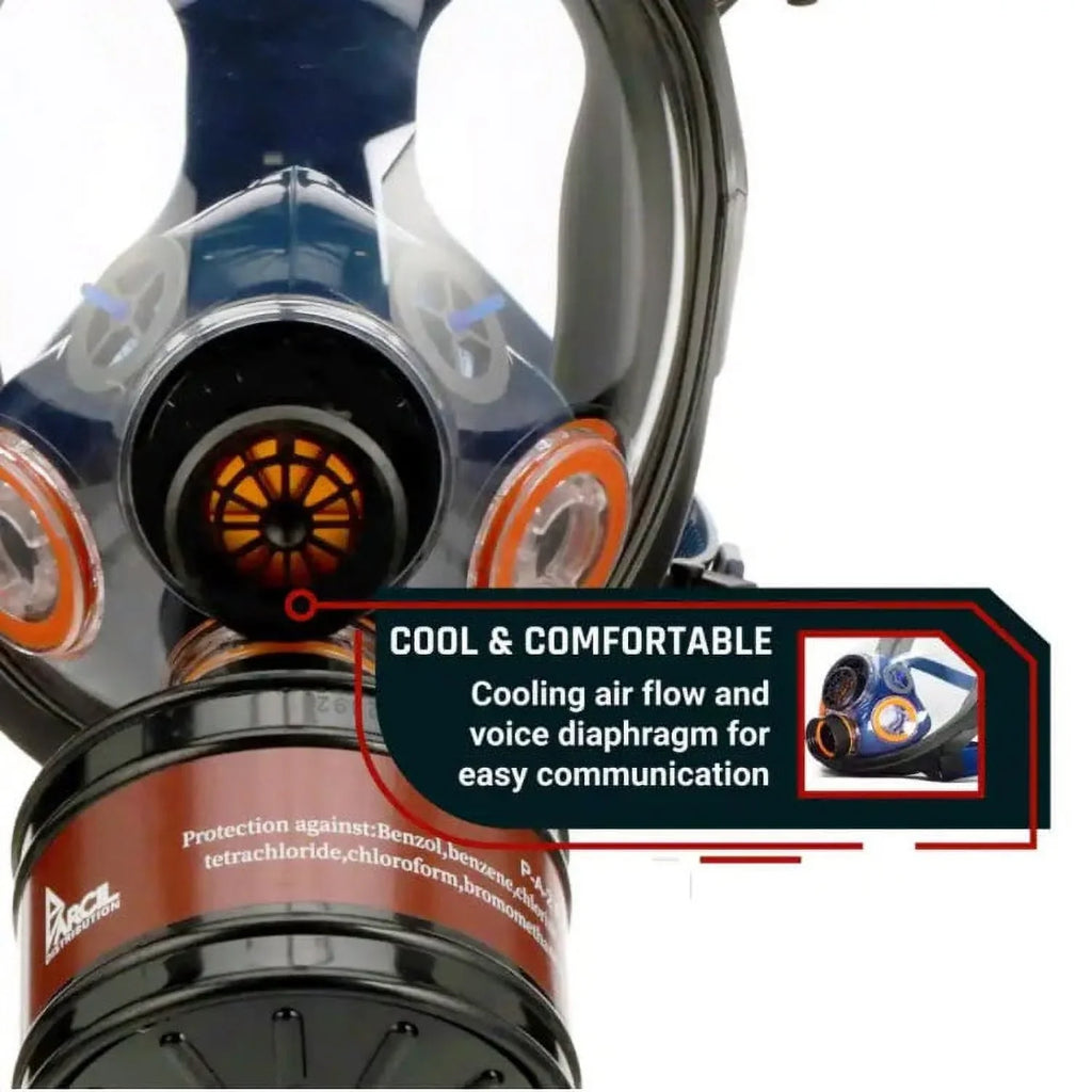 Organic Vapor Filtration Mask ST-100X Face Survival Particulate Respirator Full Gas and with