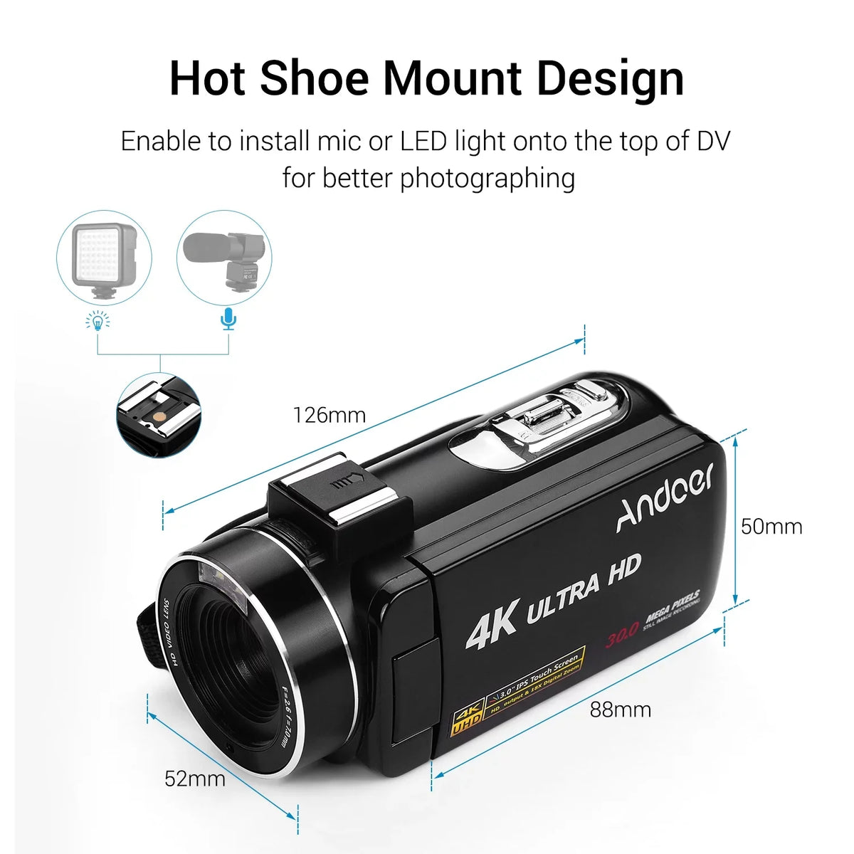 DV 3.0 IPS Professional DV Monitor Inch ERYUE Andoer-2 IPS 4K Camera,Video Function Video Handheld Inch Inch 3.0 Camera AINN IPS Camera Monitor Video Burst