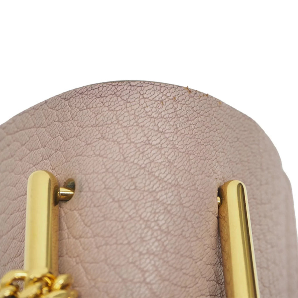 Chain 3S1031-9 Shoulder Chloe (Good) Chloé Drew Leather Pre-Owned Bag Ladies Pink