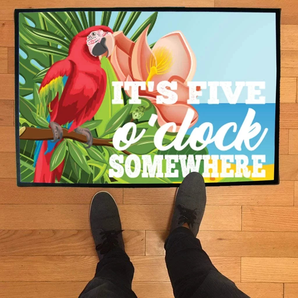 Somewhere O'clock It's Doormat Doormat, Beach/Lake Outdoor Summer Five