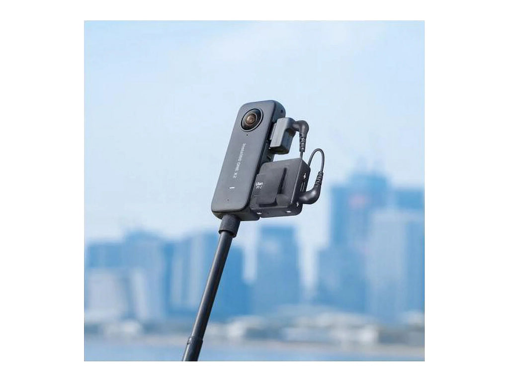 Black Vertical Insta360 X2, Microphone ONE for Adapter CINTYAV-E