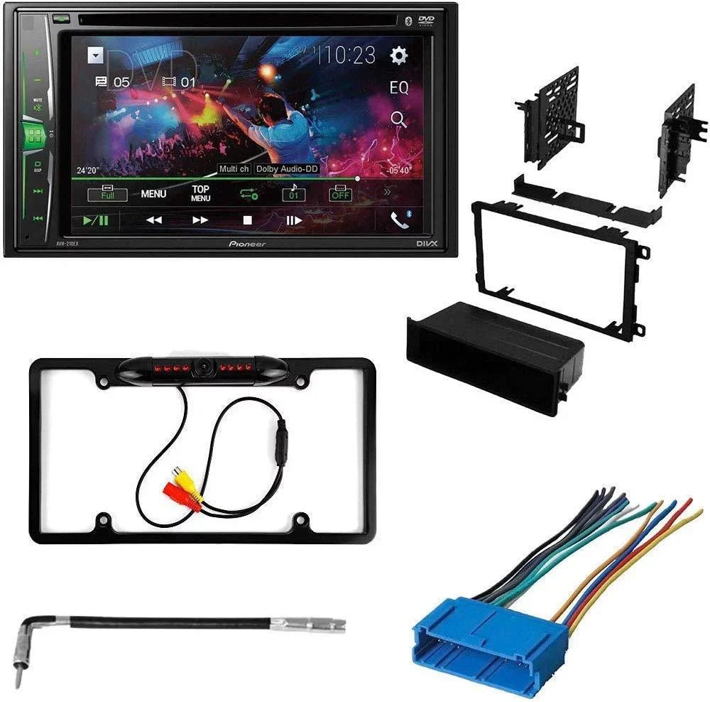 Media Double Bluetooth/Backup Oldsmobile DVD/CD Car 1995-2000 DIN for Aurora Camera/Installation Pioneer AVH-241EX with Touchscreen Receiver Digital KIT4817 AM/FM 6.2" Kit/in-Dash Stereo W/ Bundle