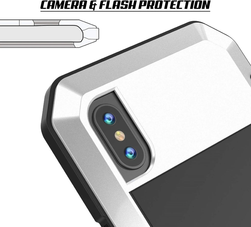Rugged Duty iPhone Shockproof Travel Case Protection, and (Silver) Scratch 5s Military Metal Outdoor Grade Gorilla Glass Heavy Resistant Aluminum