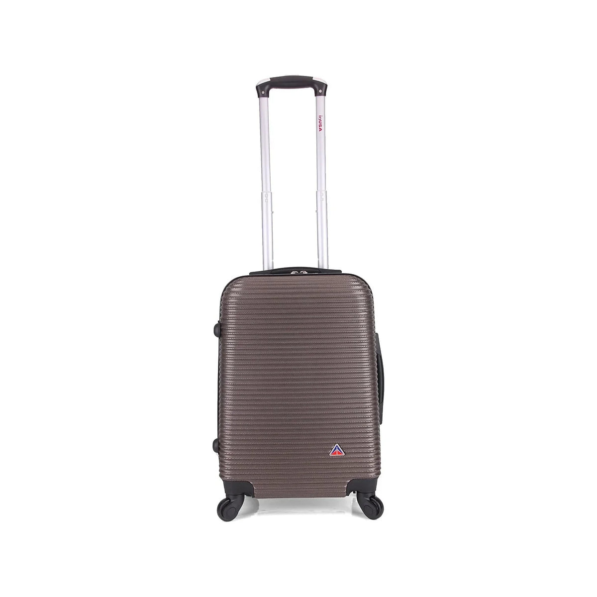 Carry-On PC/ABS Royal Plastic Luggage InUSA (IUROY00S-BRO) Brown