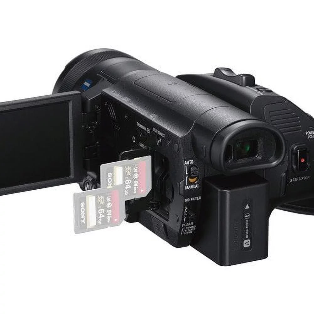 Star Camera FDR-AX700 + Memory and 4K More Sony Card Video - with Carrying HD Handycam Cable + HDMI Case Camcorder 128GB