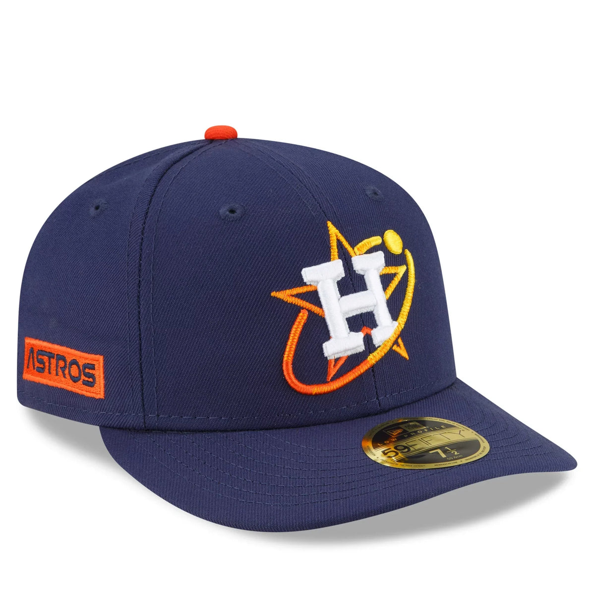 Connect New Profile Fitted Houston Low 2022 Navy 59FIFTY Hat Astros City Era Men's