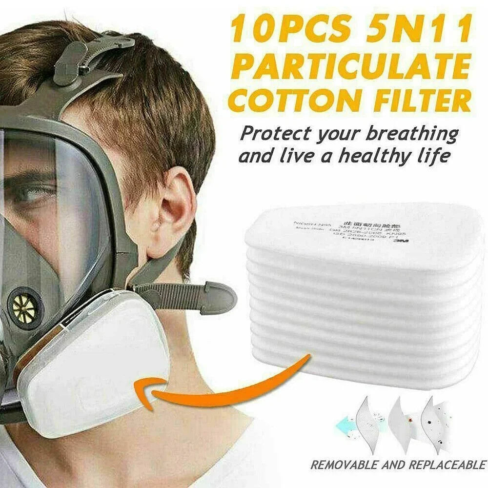 Set Face Mask Spraying for 6800 Respirator Painting Gas Full Facepiece w/Filters