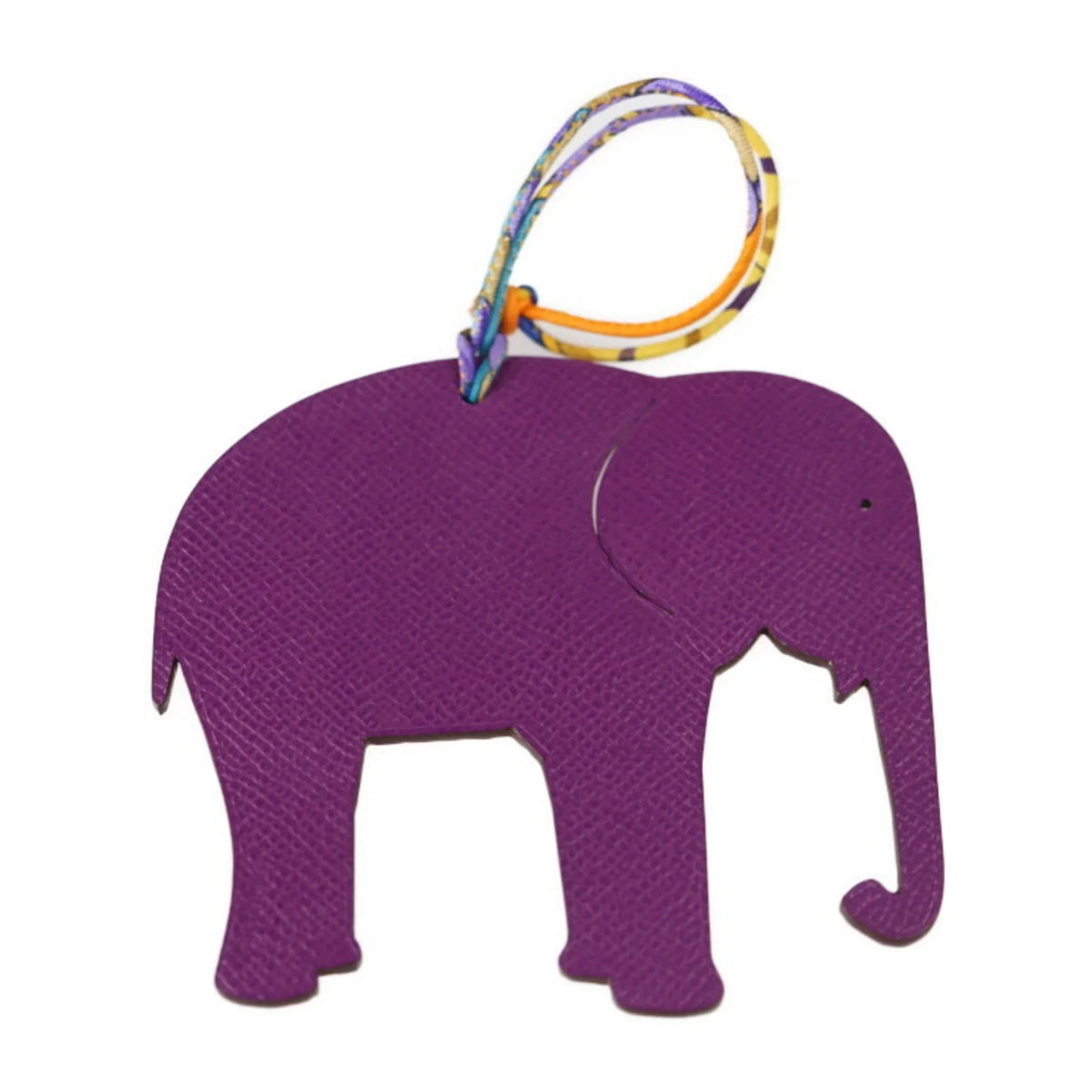 Pre-Owned Clemence Purple HERMES Taurillon Orange Petite Hermes Charm H Bag Elephant Epsom (Good) Vaux