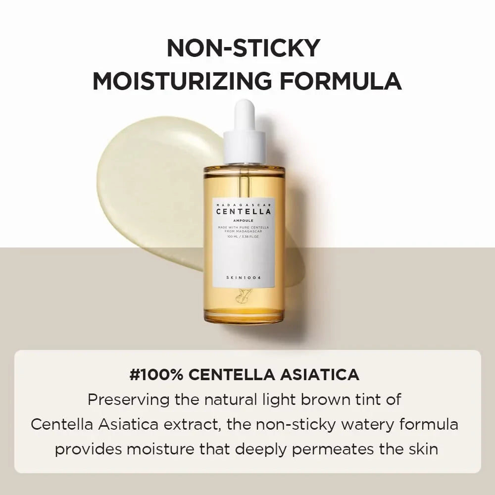 3.38 Serum Facial Asiatica fl.oz(100ml) Centella Ampoule SKIN1004 Madagascar