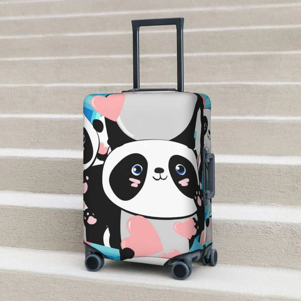 Luggage Looking Luggage Your Protector Panda Cute Suitcase Haiem Anti-Scratch New Cover,Durable, Pink Medium - Technology Washable Keep Hearts With