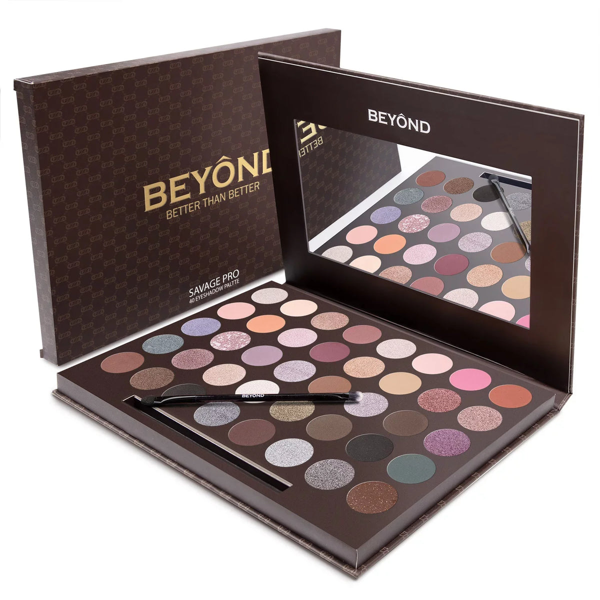 Colors Highly Palette. Matte PRO Pigment Shimmer 40 SAVAGE Eyeshadow BEYOND &