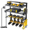 Layers Organization Storage Drill Mount Rack Workshop Organizer, 3 Tool Power and Charging with Power Tool Wall Organizer, COFIT Height Station, Tool for Holder Garage Adjustable Iron Tool
