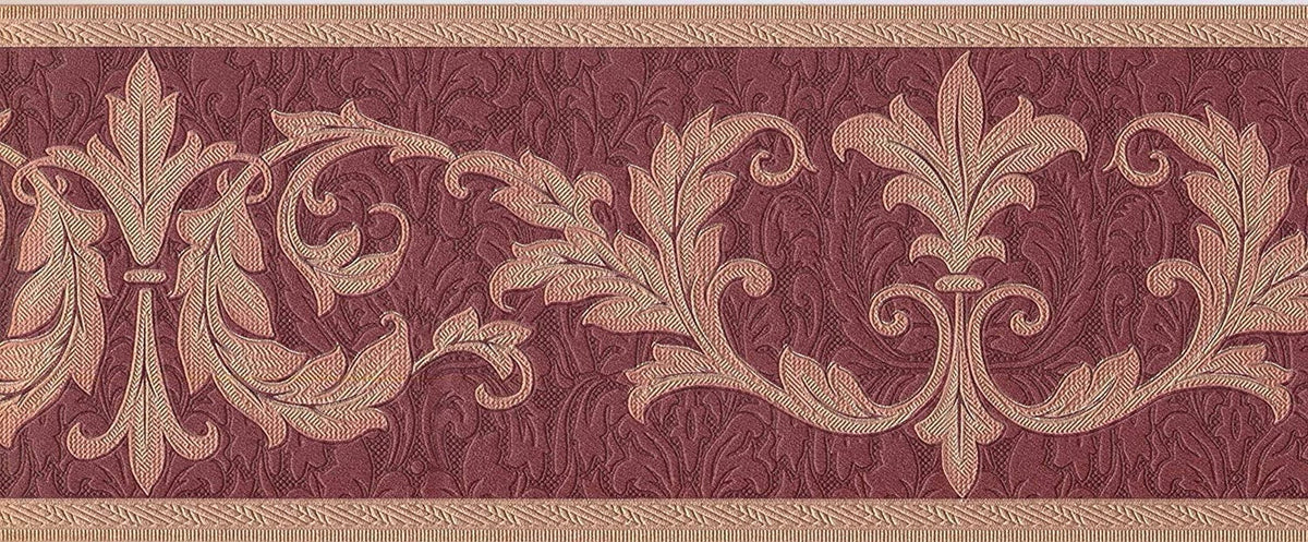 for Red Bedroom, by Gold Inches Living Wallcoverings 15 Wallpaper Feet Victorian Bronze, Style Pattern Leaves 7 Border Room 30150 Damask Concord