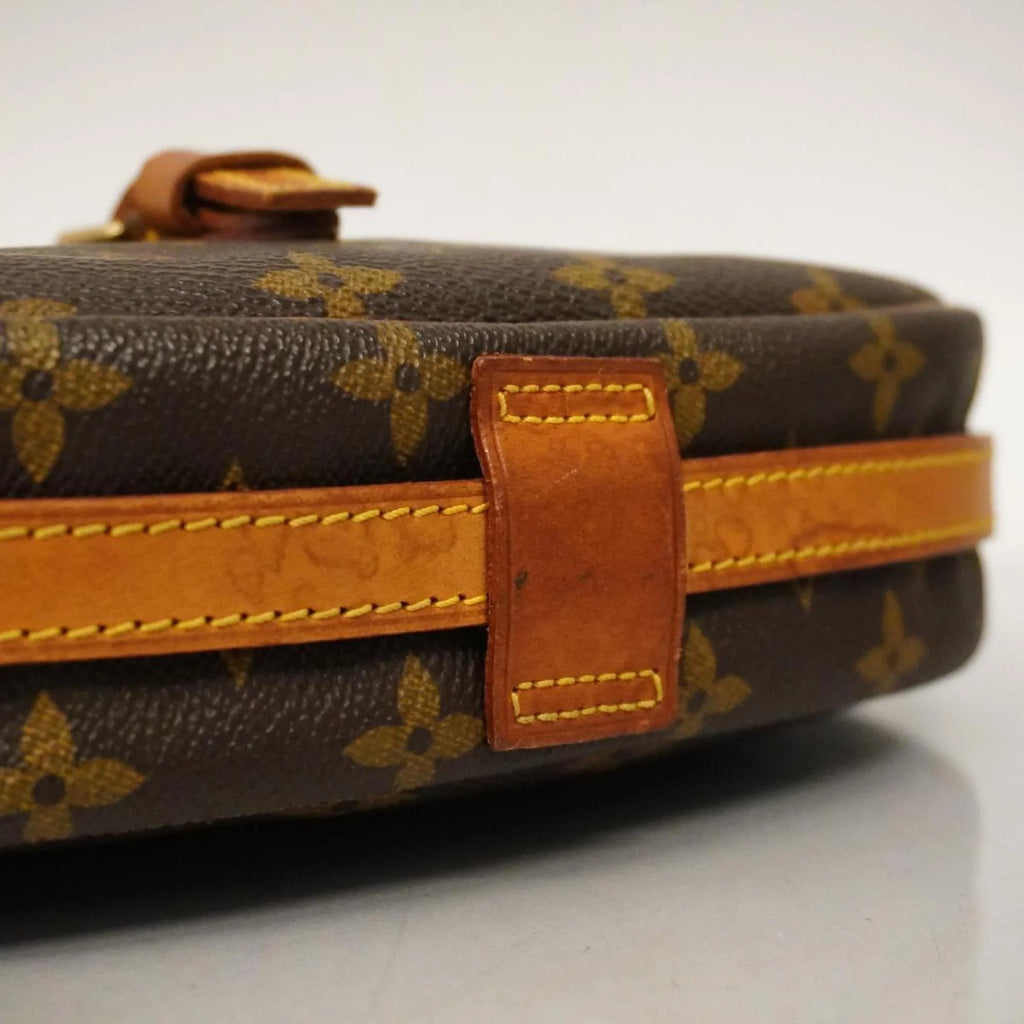 Louis (Good) MM Pre-Owned Vuitton Shoulder Jeune Brown M51226 Monogram Fille Bag Ladies