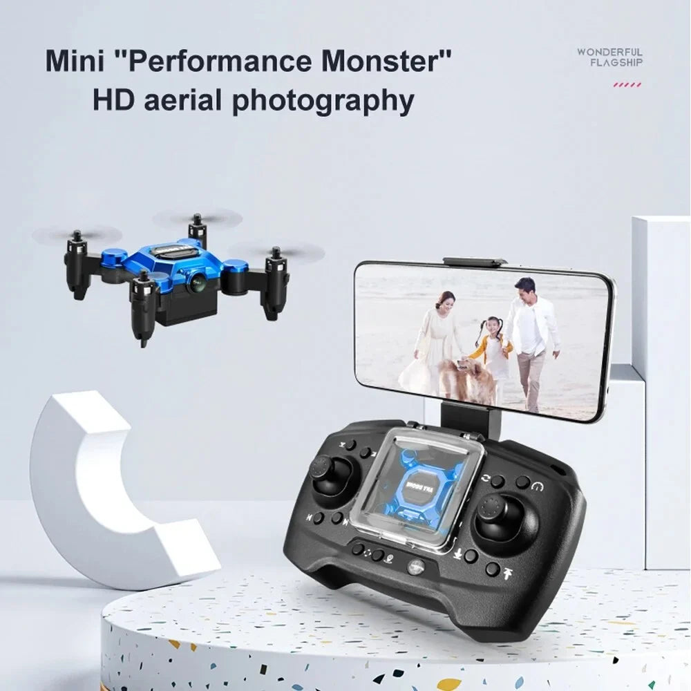 for Drone Drones Kids, Flip Headless RC Hovering Suitable HD One RC Camera Toys 360° Foldable Key Land Aircraft Beginners for Gift Mini Auto K04 Quadcopter