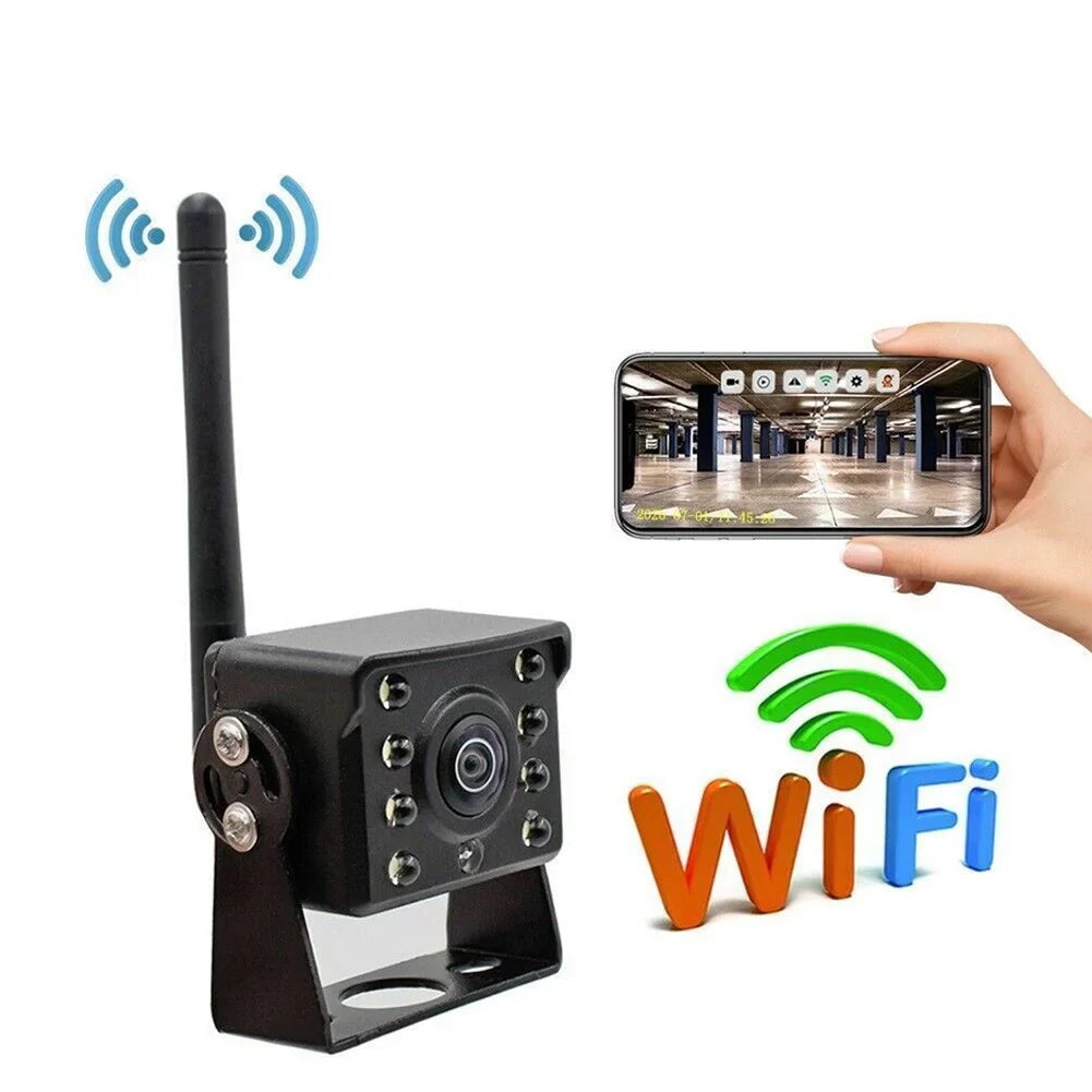 Rear Reversing Bus shockproof WIFI RV View Camper Camera Wireless Truck Trailer