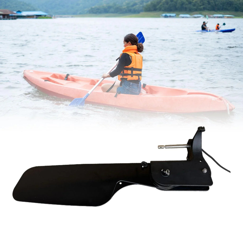 Tnarru Boating Rudder Fishing Kayak Rudder Fishing Canoeing Rudder Boats Accessory for Canoe Boat Supplies, Watercraft Universal,