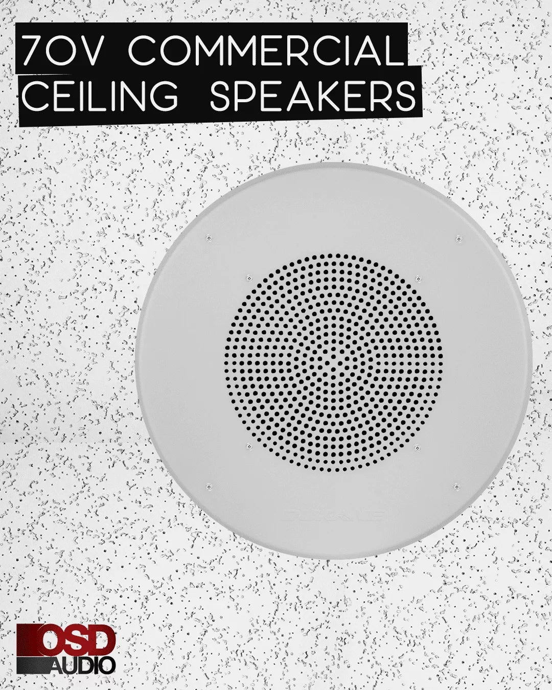 Tap 8" OSD 70V Audio Commercial Speaker C1070 In-Ceiling (White, Single)