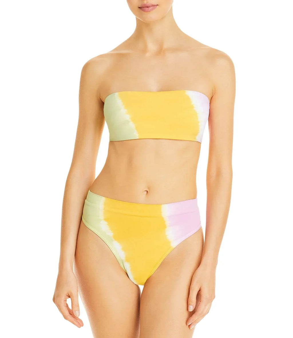 Wave Bikini X-Small L Yellow, Space Tops, Beach Women's Bandeau