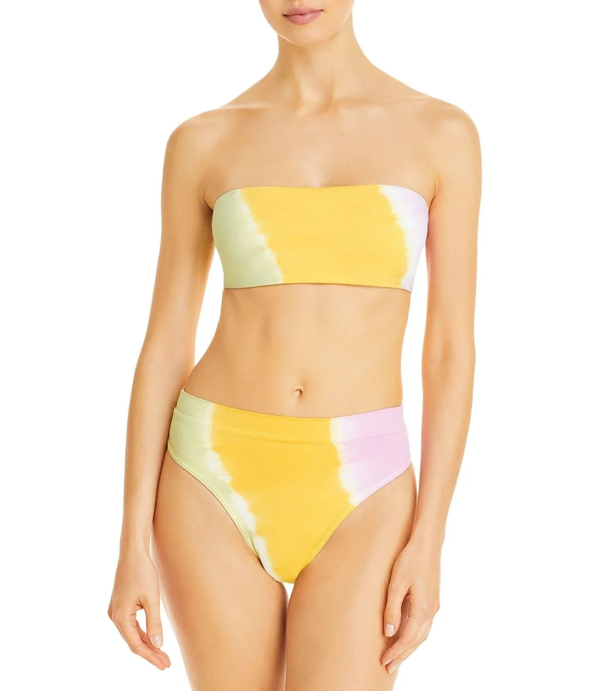 Wave Bikini X-Small L Yellow, Space Tops, Beach Women's Bandeau