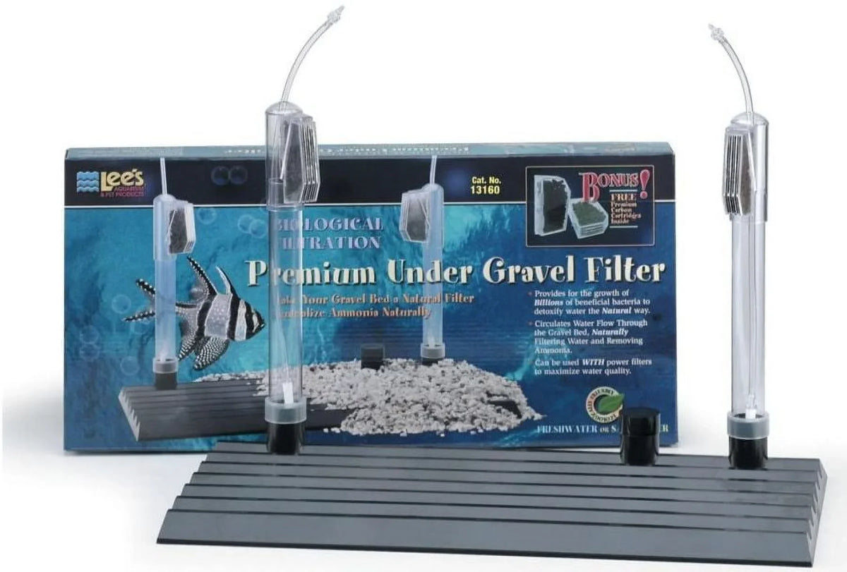40/55 Filter Undergravel] [Aquarium, Premium Filters for gallon Under Aquariums Gravel Lees