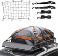 for Net, Rack, Carrier 54" Tie Rooftop Duty Waterproof Thten Capacity, Basket Rack Luggage 150lb Roof Steel 34" Holder Construction Down with SUV, Heavy x Cargo Car Top Bag, Strap, Extension and