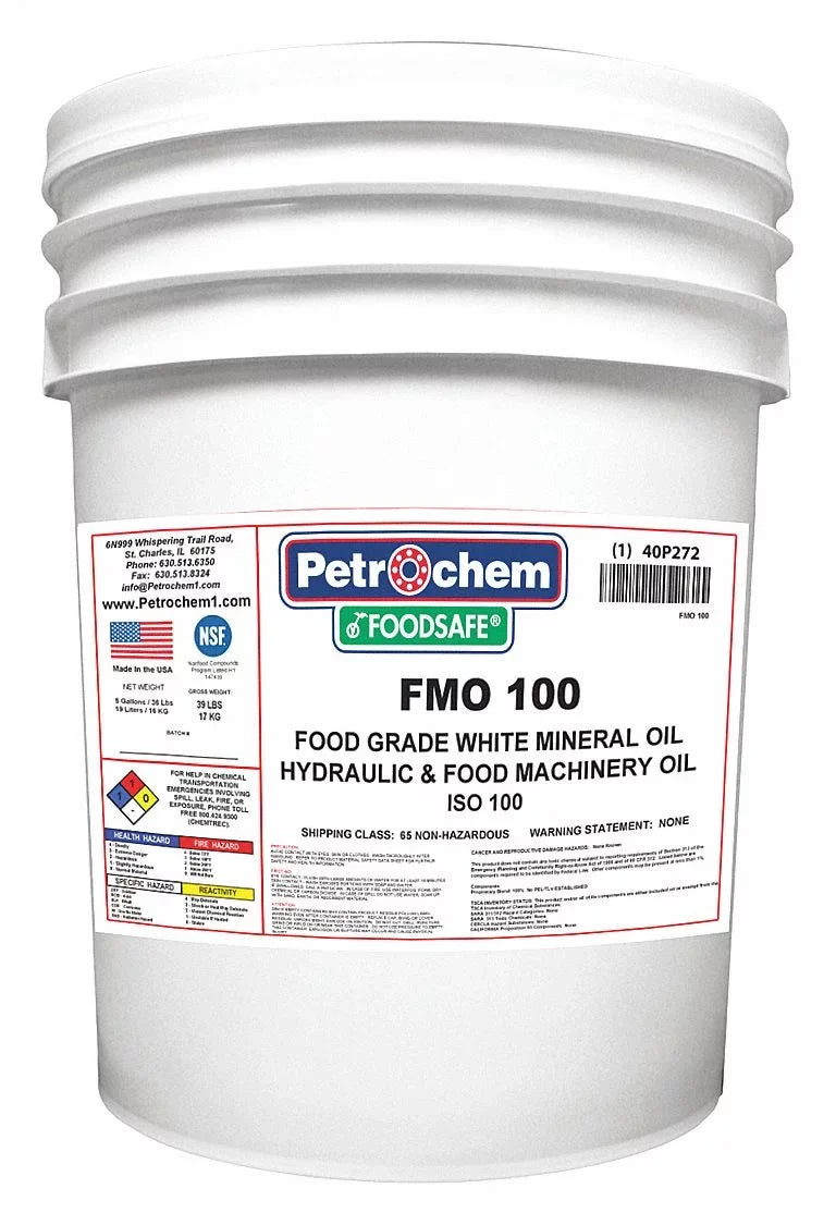 100-005 FOODSAFE FMO Petrochem gal. Mineral Hydraulic Oil,FG,ISO100,5