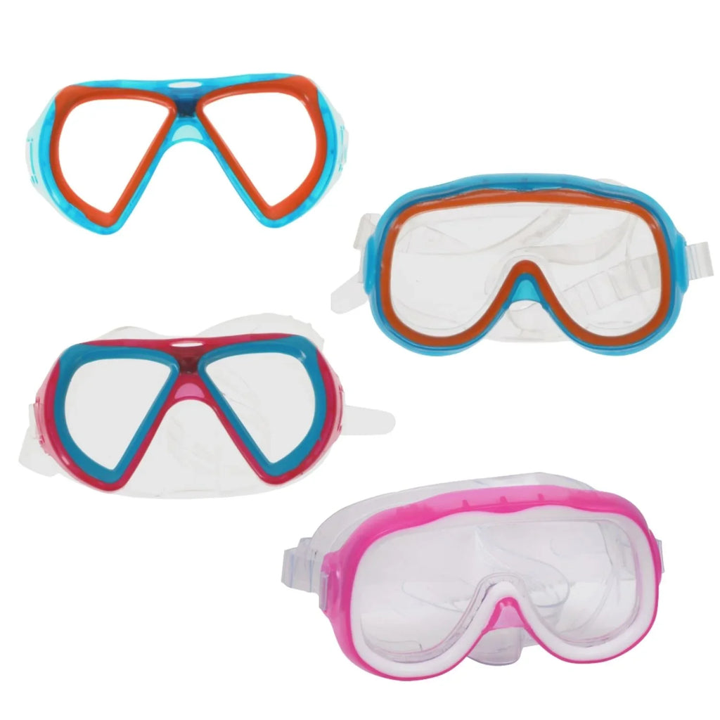 & Masks Fun vary) Carrier Swim and Nose Set UV Pool 4 Storage of Summer Kids Outdoor CUSTOM Goggles, (Color Eyes Safety