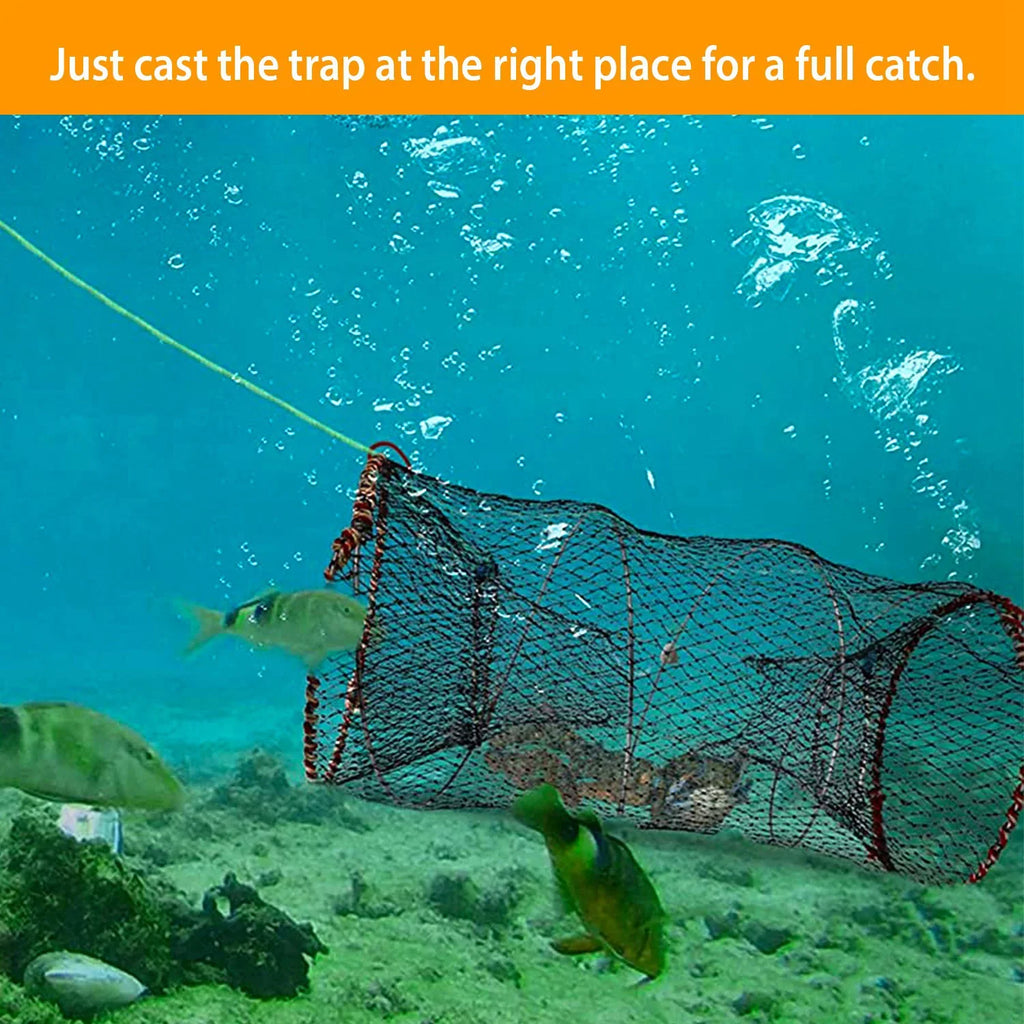 Packs, Trap Prawn Fishing 2 Net iMounTEK Crayfish Pot Crab Lobster, 22x11.8x11.8in Cage Shrimp for Bait