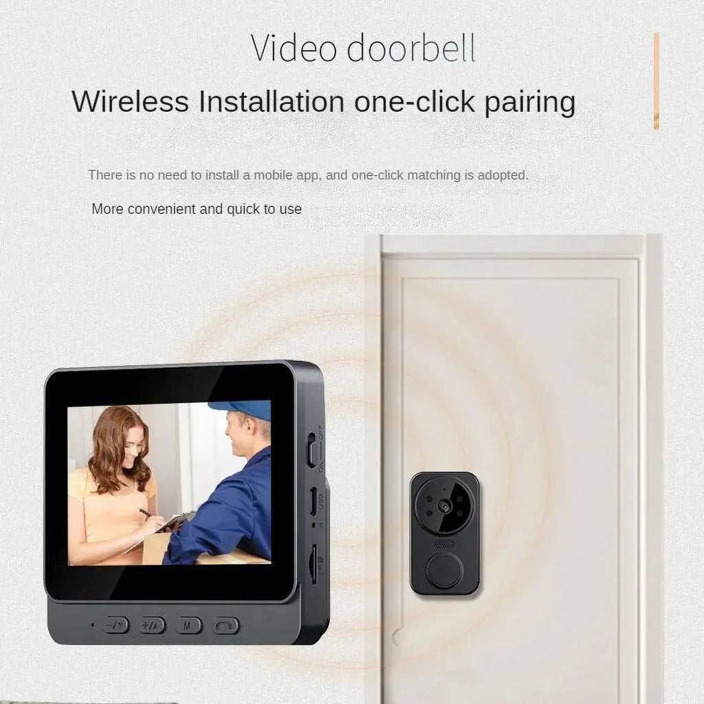 smart doorbell 2.4G two-way life home 4.3-inch M12 doorbell intercom video wireless monitoring video