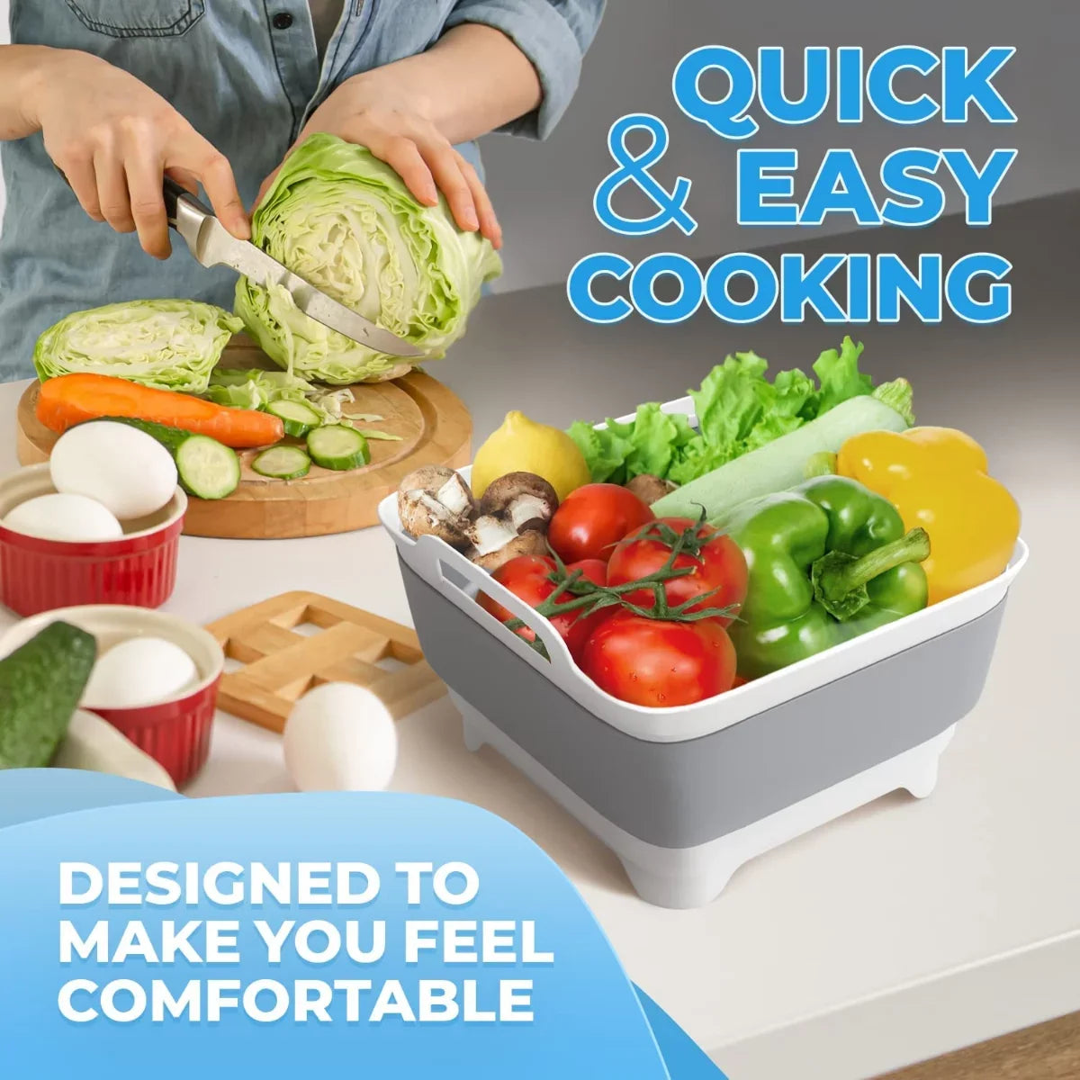with Sink,Folding 2.4 Collapsible Tub,Washing Plug(Gray) Gal(9L) Laundry Basin Portable Imoment Dish Draining Tub