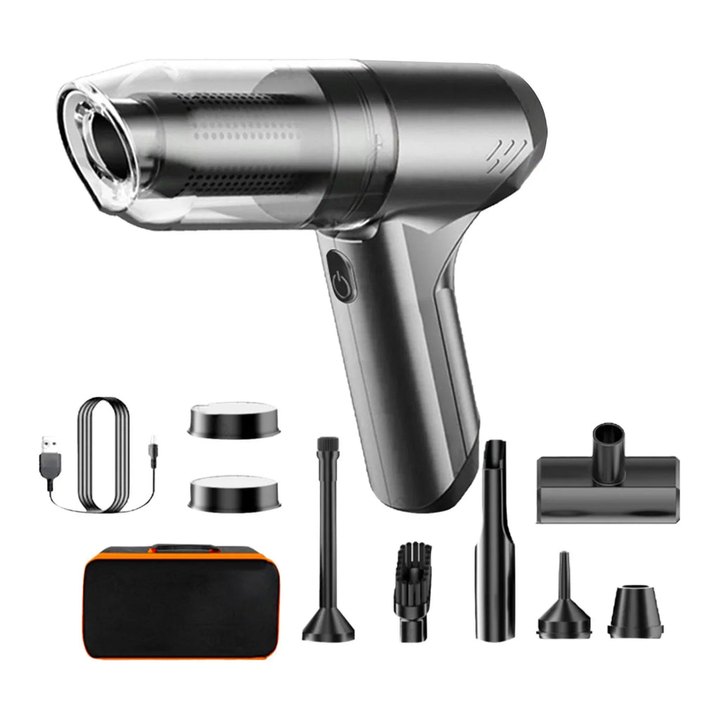 Cordless with Compact Bag Brush gray Portable Floor Handheld bag with with Vacuum Storage