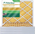 Filters Furnace Pleated 11 Air MERV AC 10x16x2 Filterbuy HVAC (4-Pack)